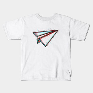 Glitchy Plane Kids T-Shirt